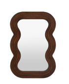 Wooden Wavy Edge Wall Mirror 1