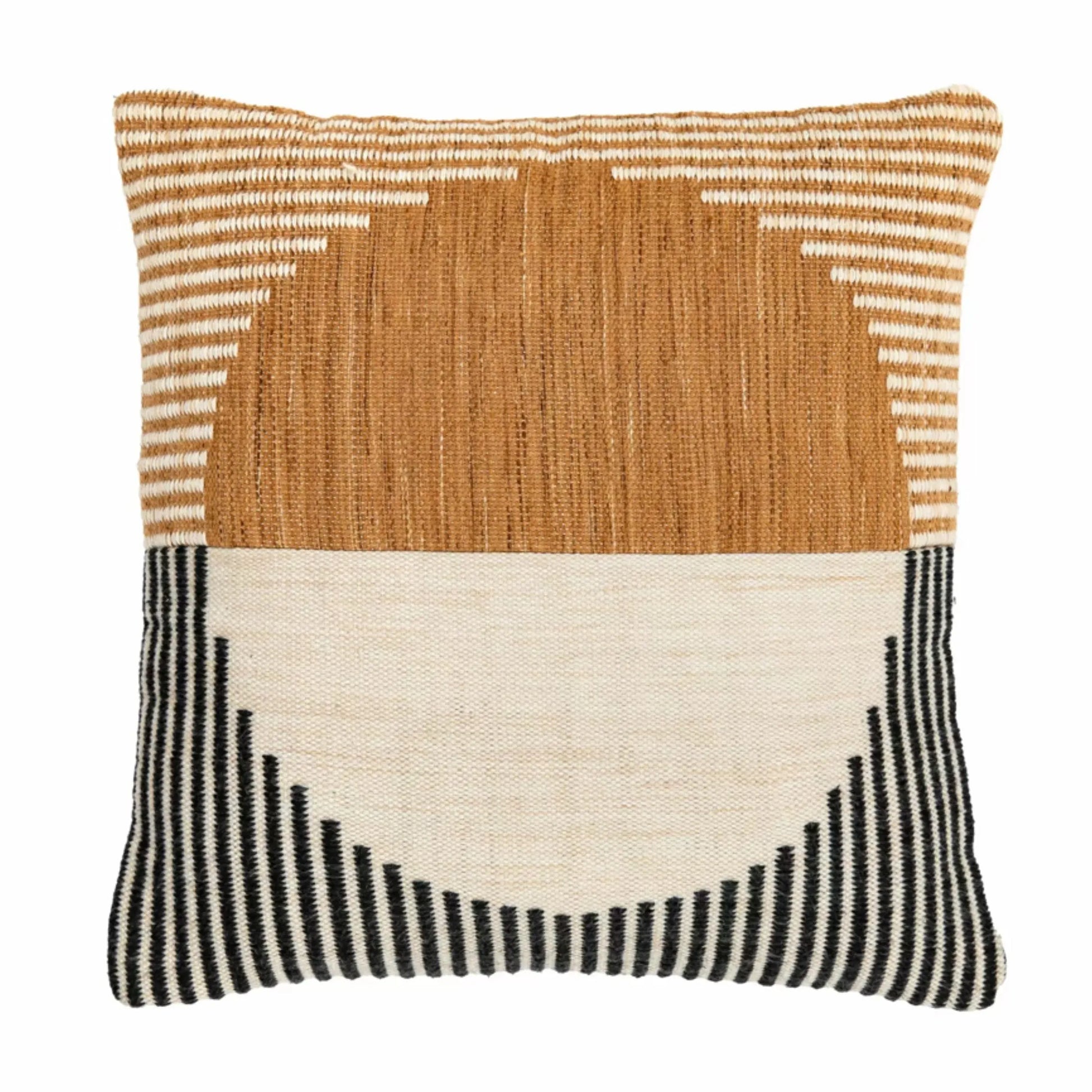 Woven Geometric Design Cushion