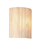 Woven Natural Seagrass Arc Wall Light - The Farthing