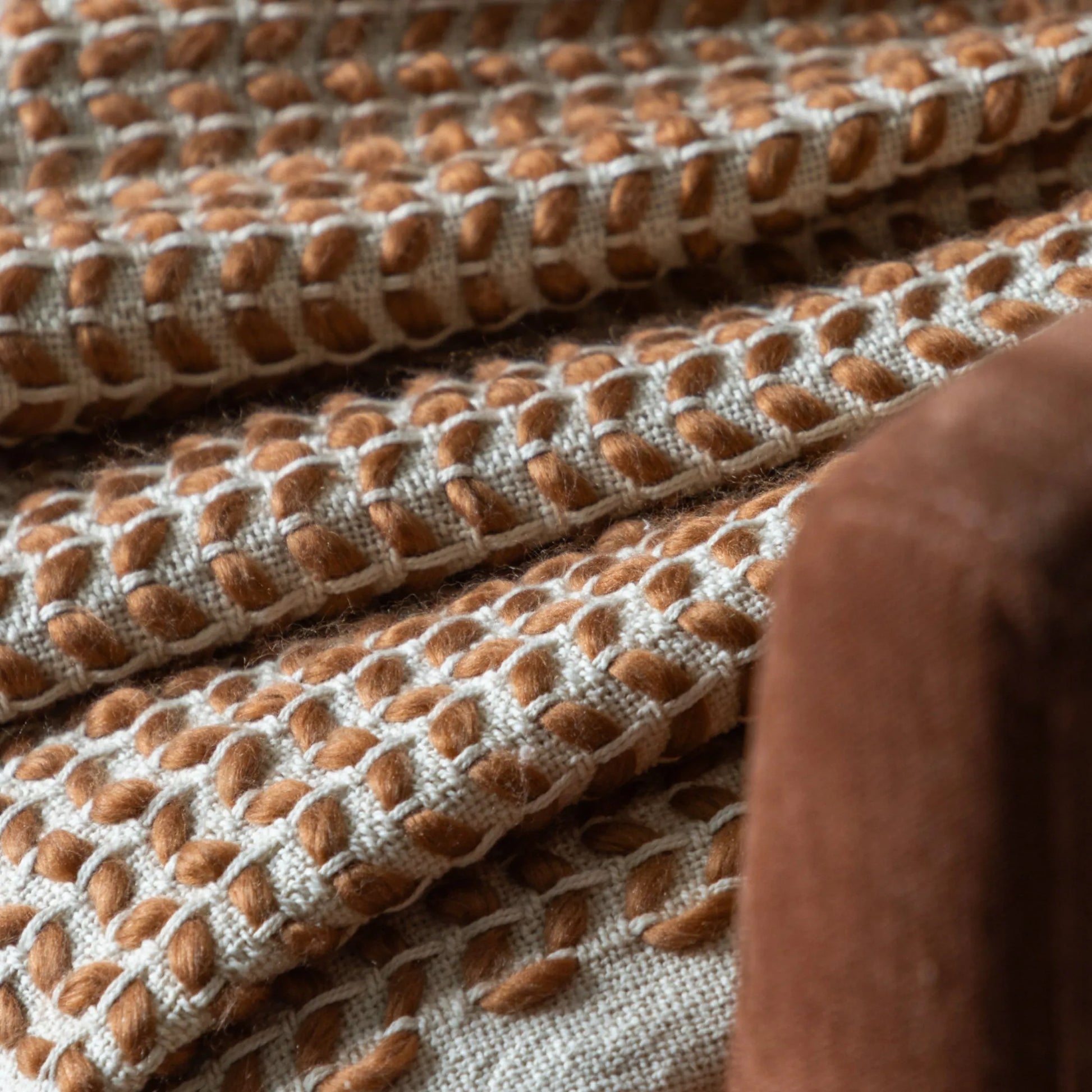 Woven Rust Toned Throw