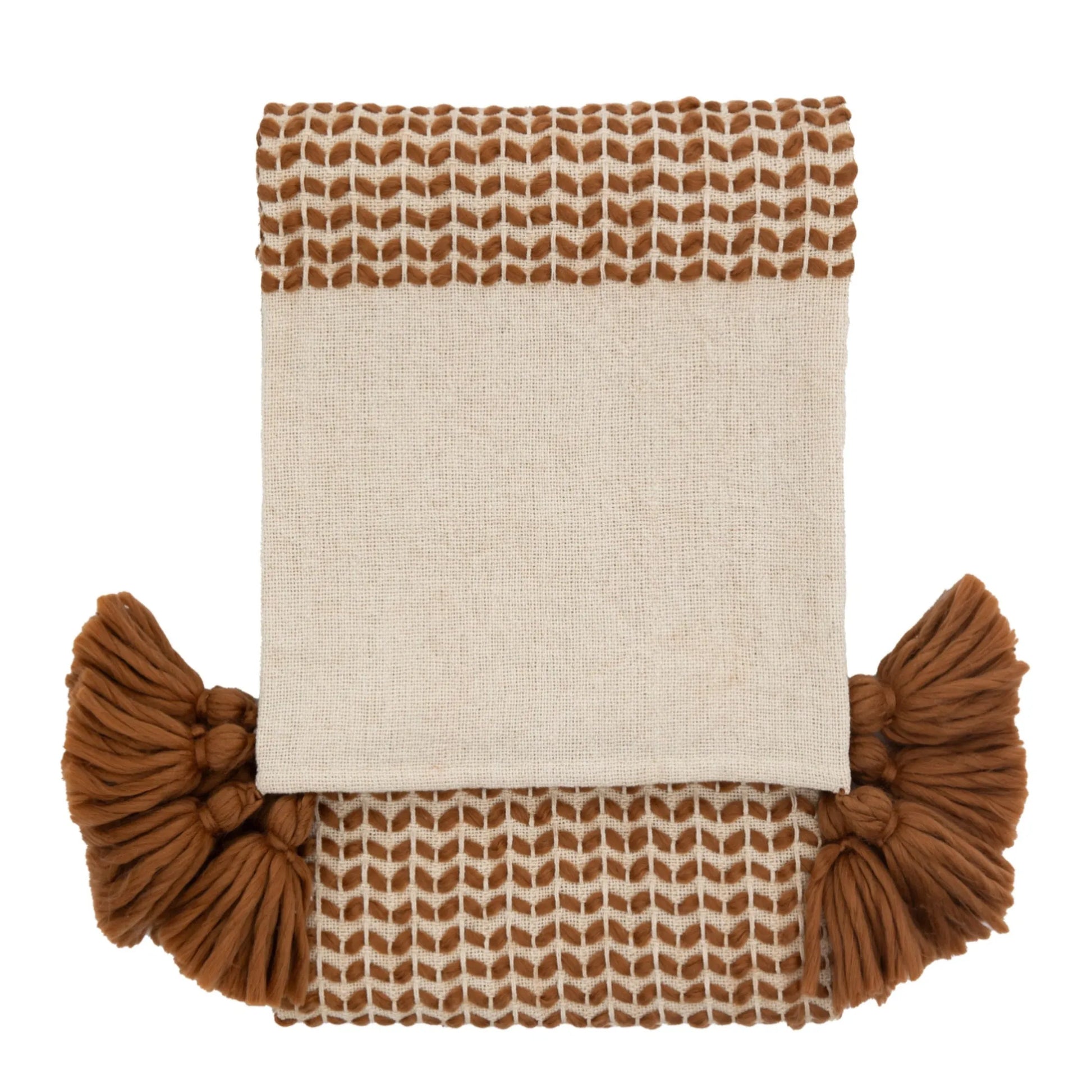 Woven Rust Toned Throw 1