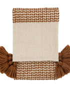 Woven Rust Toned Throw 1