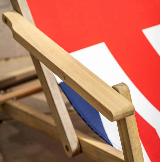 Acacia Wood Union Jack Deck Chair - The Farthing