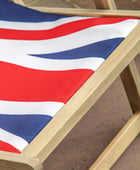 Acacia Wood Union Jack Deck Chair - The Farthing