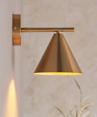 Antique Brass Task Wall Light - The Farthing
