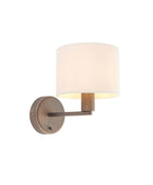 Antique Bronze Wall Light and Shade - The Farthing