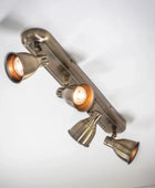 Antiqued Brass 4 Bar Ceiling Light - The Farthing