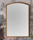 Antiqued Gold Arched Top Portrait Mirror - The Farthing