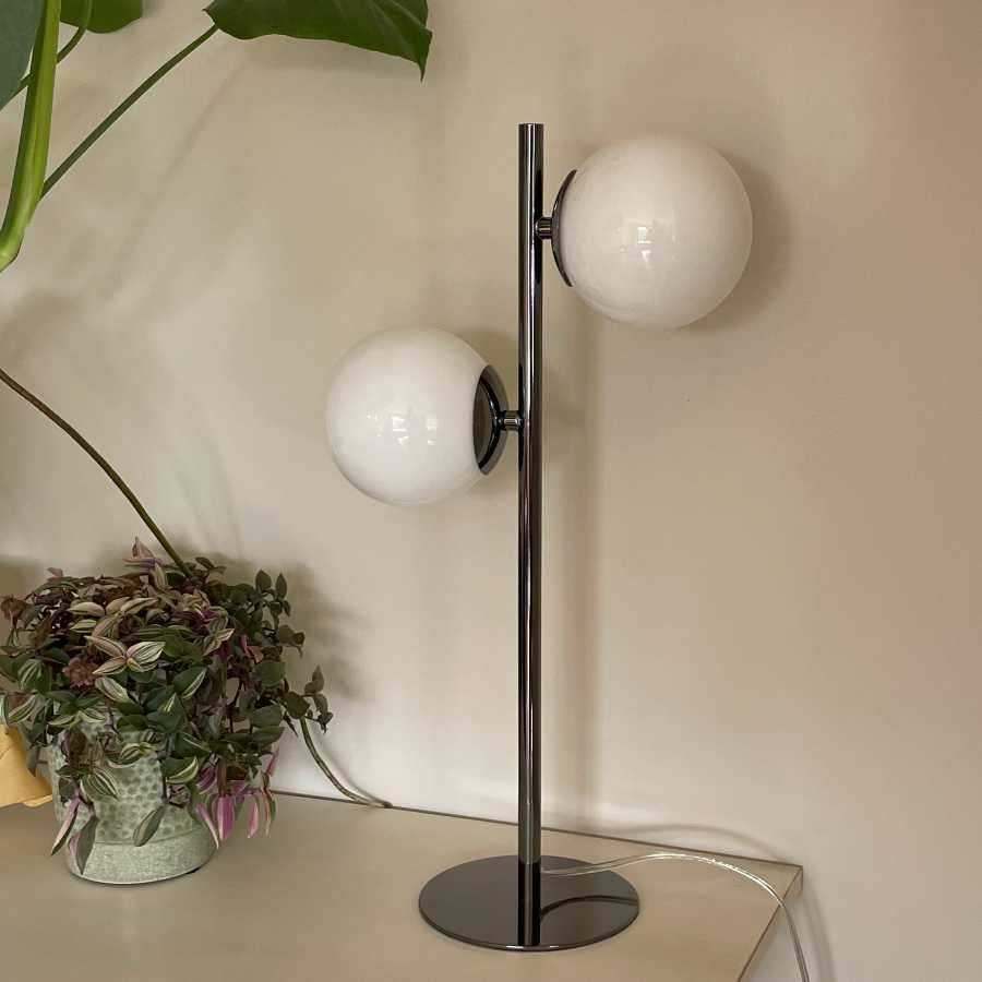 Art Deco Inspired Ball Table Lamp - The Farthing