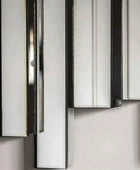Art Deco Inspired Bevelled Abstract Panels Wall Mirror - The Farthing