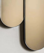 Art Deco Silver Glass Strips Mirror - The Farthing