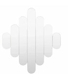 Art Deco Silver Glass Strips Mirror - The Farthing