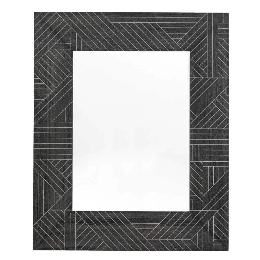 Aztec Wood Wall Mirror - Choice of shape - The Farthing