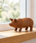 Baby Rustic Rusty Pig Ornament