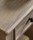 Beaded Edge Oak 1 Drawer Bedside Table - The Farthing