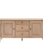 Beaded Edge Oak 2 Door 3 Drawer Sideboard - The Farthing