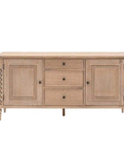 Beaded Edge Oak 2 Door 3 Drawer Sideboard - The Farthing