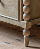 Beaded Edge Oak 3 Drawer Chest of Drawers - The Farthing