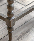 Beaded Edge Oak Side Table - The Farthing