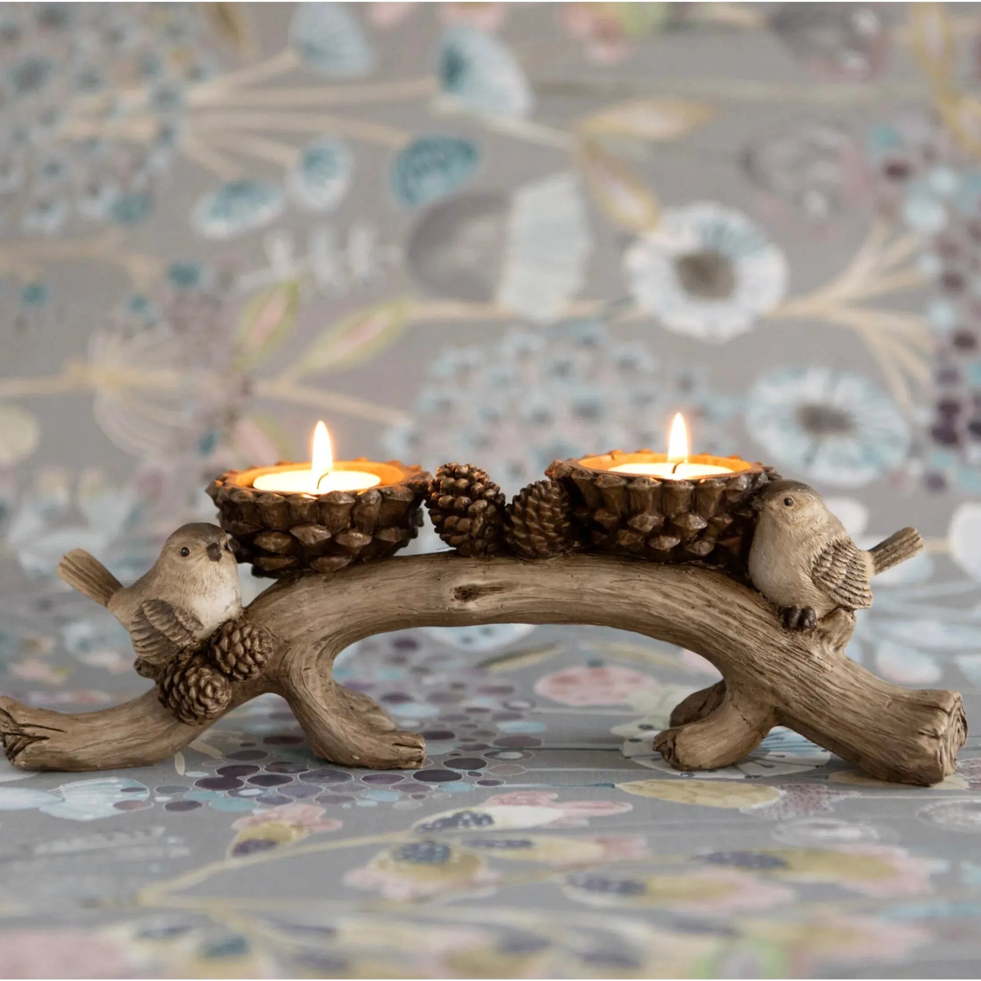 Birds On Branch Tea Light Holder - The Farthing