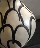 Black & Cream Curvaceous Vase - The Farthing