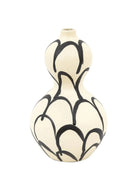 Black & Cream Curvaceous Vase - The Farthing