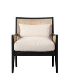 Black Ash with Contrasting Rattan Armchair 4