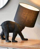 Black Bear Table Light with Shade - The Farthing