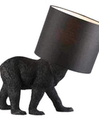 Black Bear Table Light with Shade - The Farthing