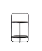 Black Industrial Styled Looped Top Side Table - The Farthing