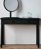 Black Nordic Single Wide Drawer Dressing Table - The Farthing