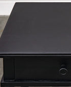 Black Nordic Single Wide Drawer Dressing Table - The Farthing