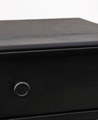 Black Nordic Single Wide Drawer Dressing Table - The Farthing