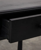Black Nordic Single Wide Drawer Dressing Table - The Farthing