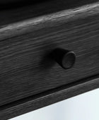 Black Nordic Single Wide Drawer Dressing Table - The Farthing