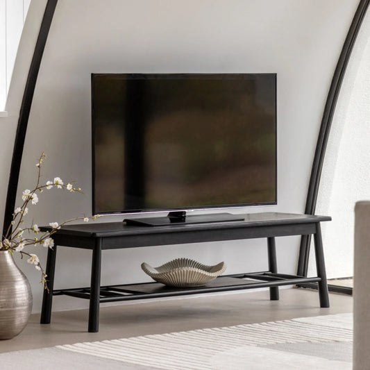 Black Oak Nordic Styled Media Unit - The Farthing