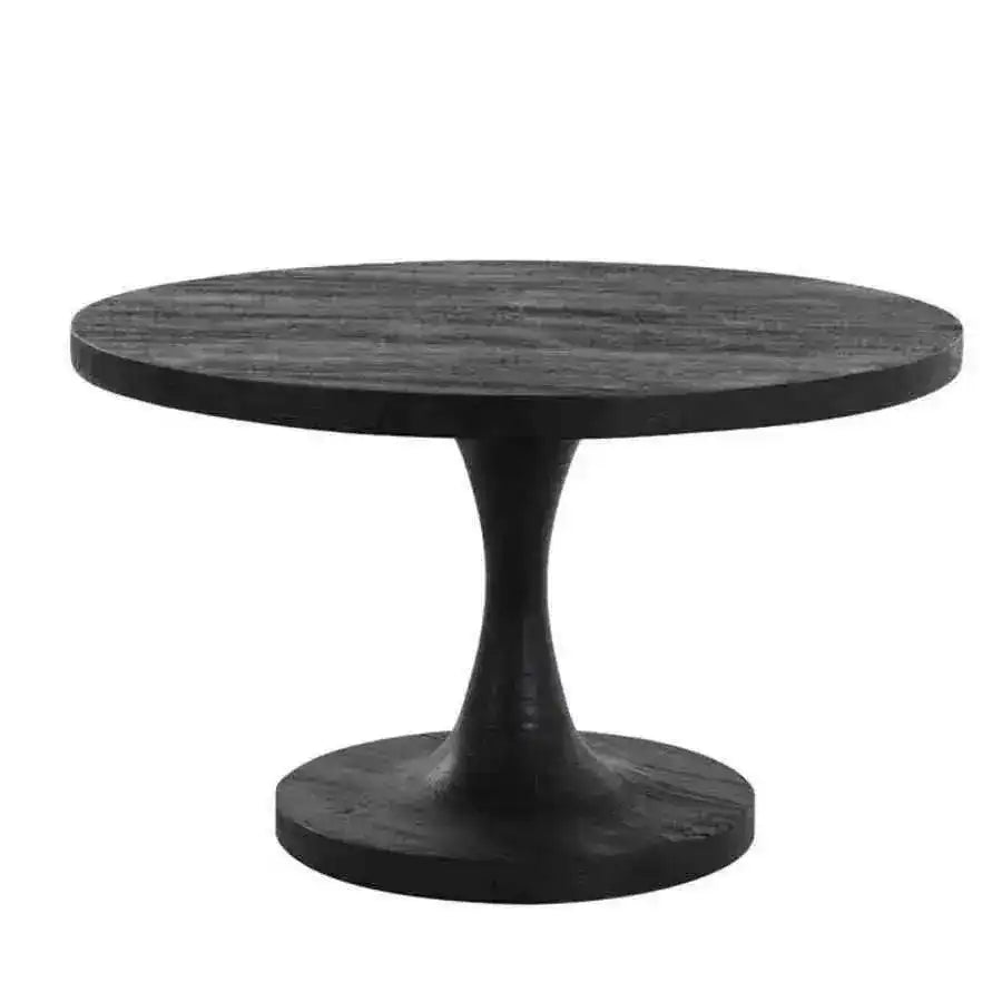 Black Stained mango wood Round Coffee Table