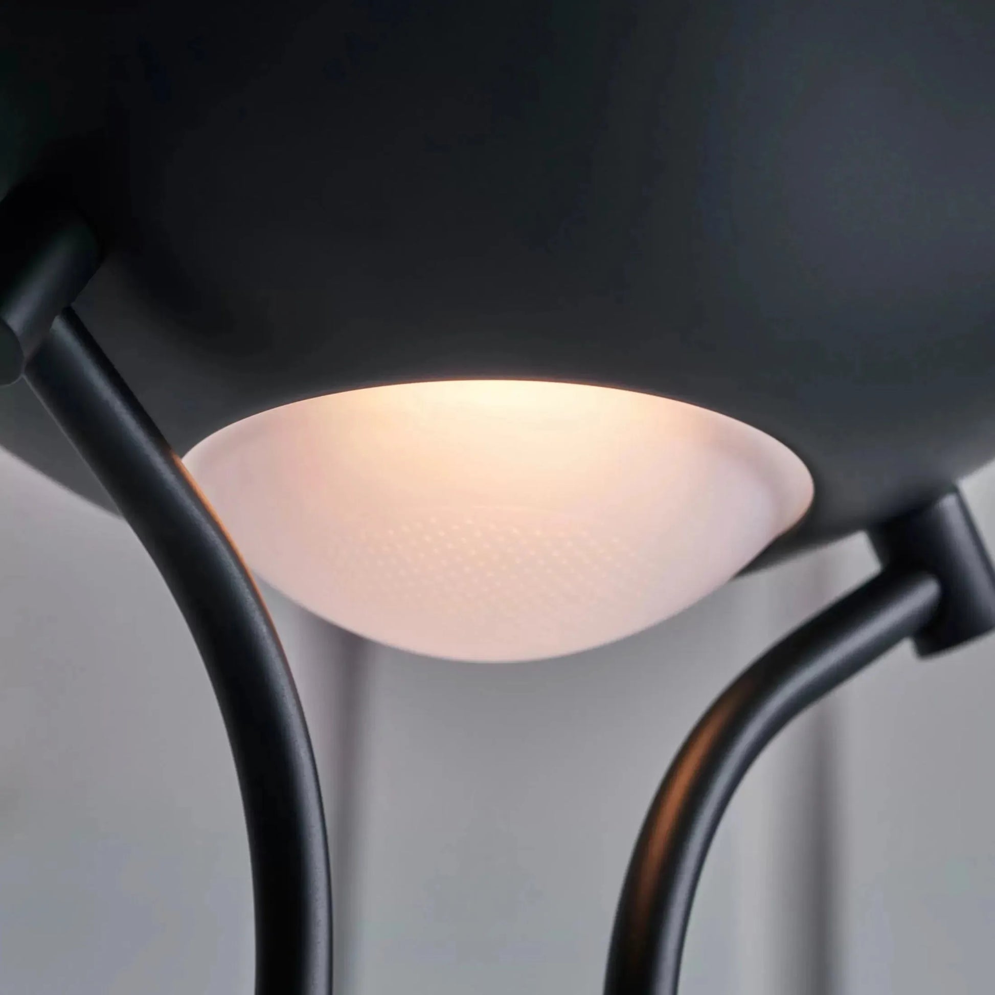 Black Up Light Floor Lamp with Reading Light - The Farthing