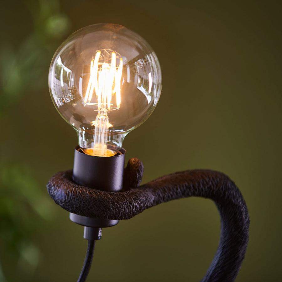 Black Walking Monkey Table Light - The Farthing