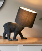 Black Bear Table Light with Shade - The Farthing