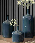 Blue Ceramic Pots Set of 3 Ornaments - The Farthing