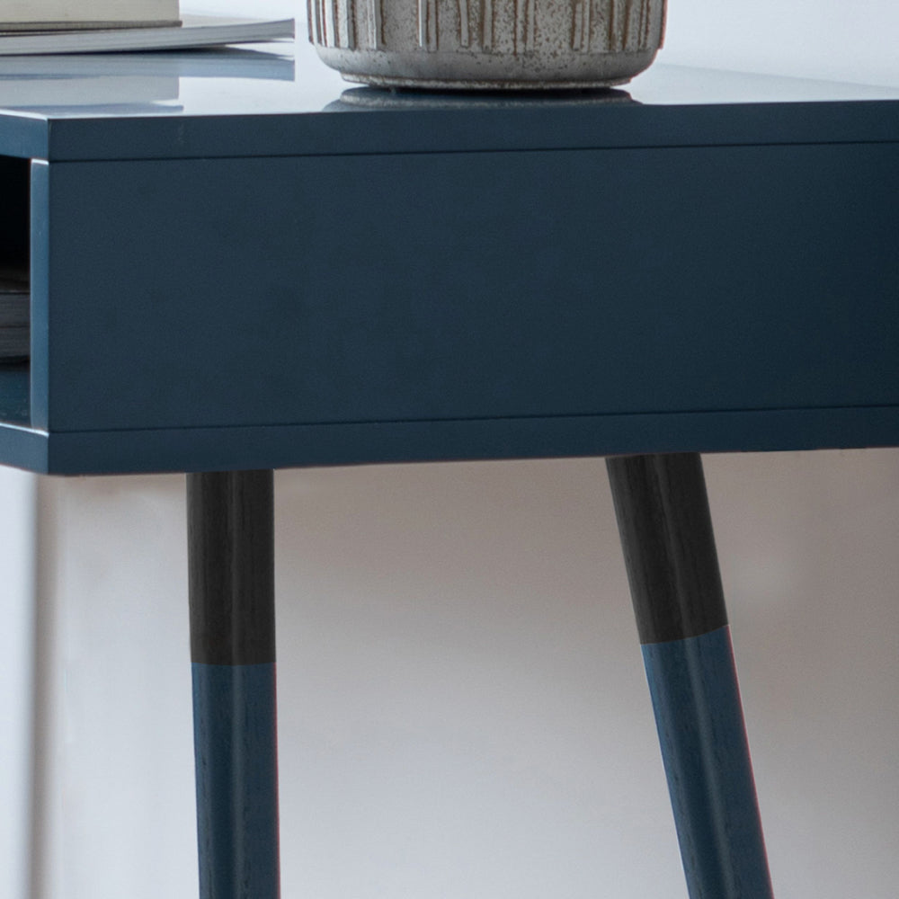 Blue Open Fronted Desk / Console Table - The Farthing