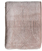 Blush Pink Quilted Diamond Bedspread - The Farthing