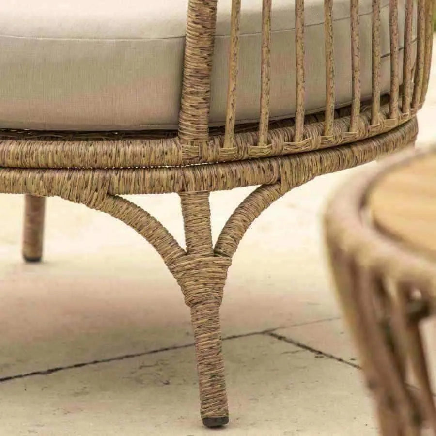 Boho inspired Woven PE Rattan Outdoor Lounge Set - The Farthing