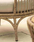 Boho inspired Woven PE Rattan Outdoor Lounge Set - The Farthing