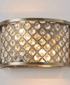 Brass Crystal Beads Wall Light - The Farthing