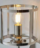 Bright Nickel & Glass Cylinder Wall Light - The Farthing