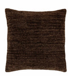 Brown Chenille Fabric Cushion - The Farthing