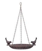 Cast Iron Bird Feeder or Bird Bath with Two Birds - The Farthing