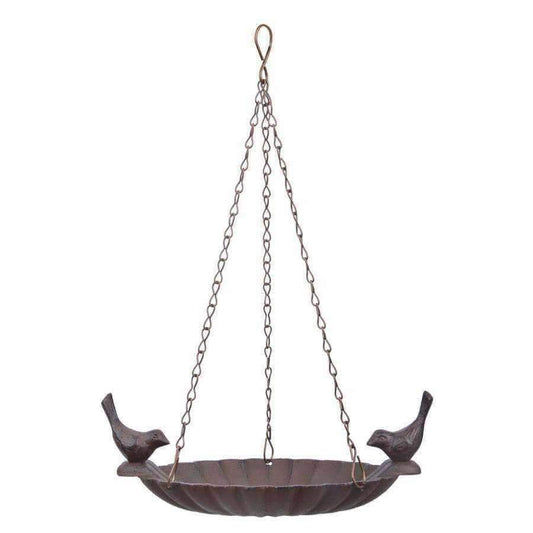 Cast Iron Bird Feeder or Bird Bath with Two Birds - The Farthing